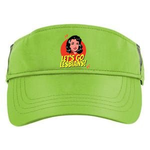 LetS Go Lesbians! Retro Lesbian Subtle Lesbian Adult Drive Performance Visor