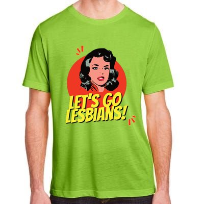 LetS Go Lesbians! Retro Lesbian Subtle Lesbian Adult ChromaSoft Performance T-Shirt