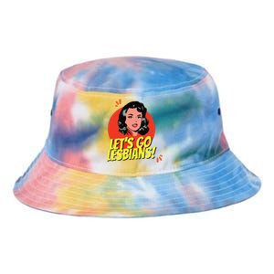 LetS Go Lesbians! Retro Lesbian Subtle Lesbian Tie Dye Newport Bucket Hat