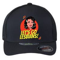 LetS Go Lesbians! Retro Lesbian Subtle Lesbian Flexfit Unipanel Trucker Cap