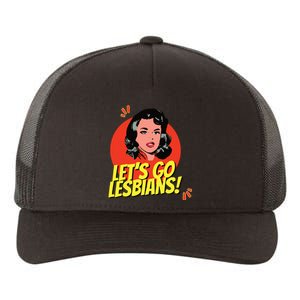 LetS Go Lesbians! Retro Lesbian Subtle Lesbian Yupoong Adult 5-Panel Trucker Hat