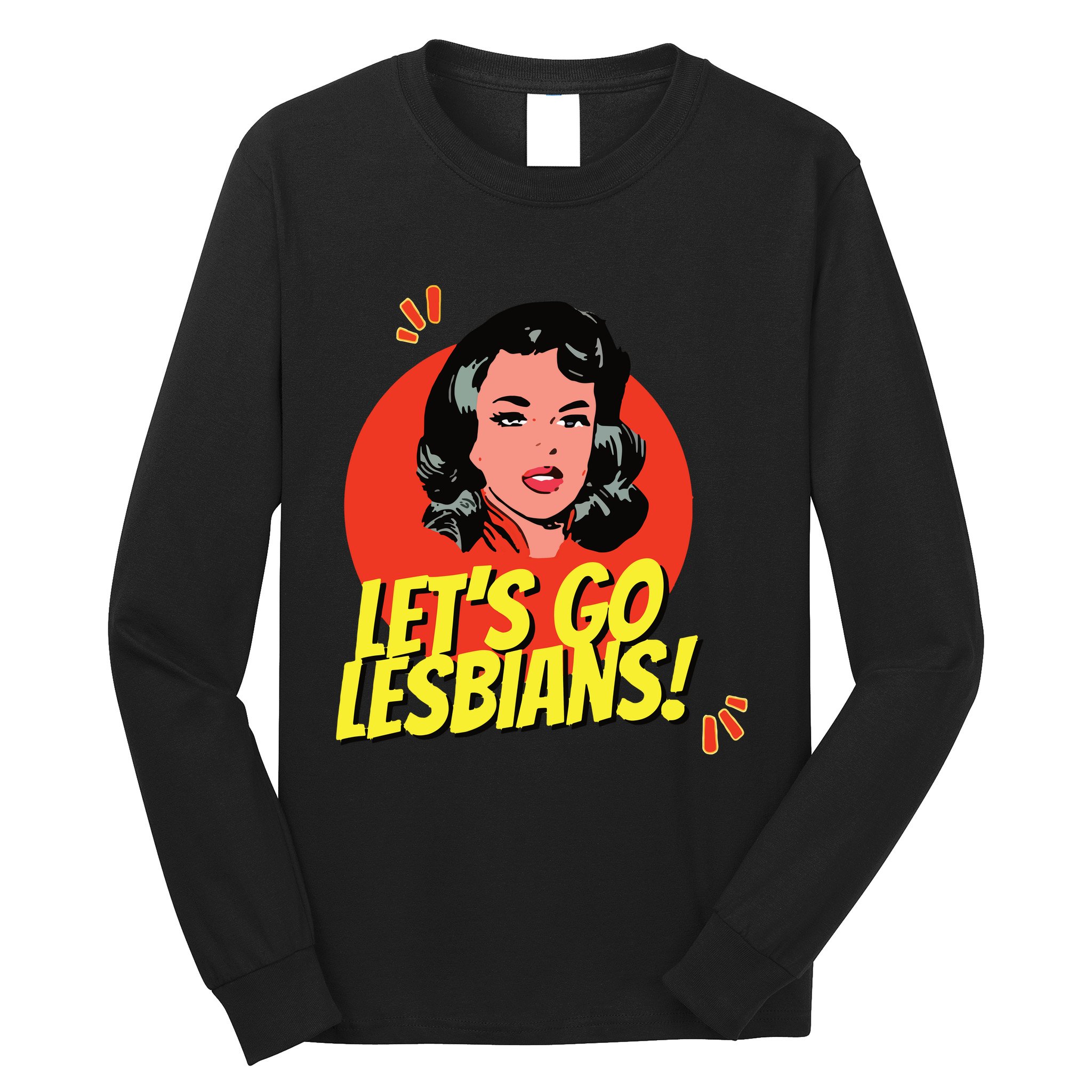 LetS Go Lesbians! Retro Lesbian Subtle Lesbian Long Sleeve Shirt