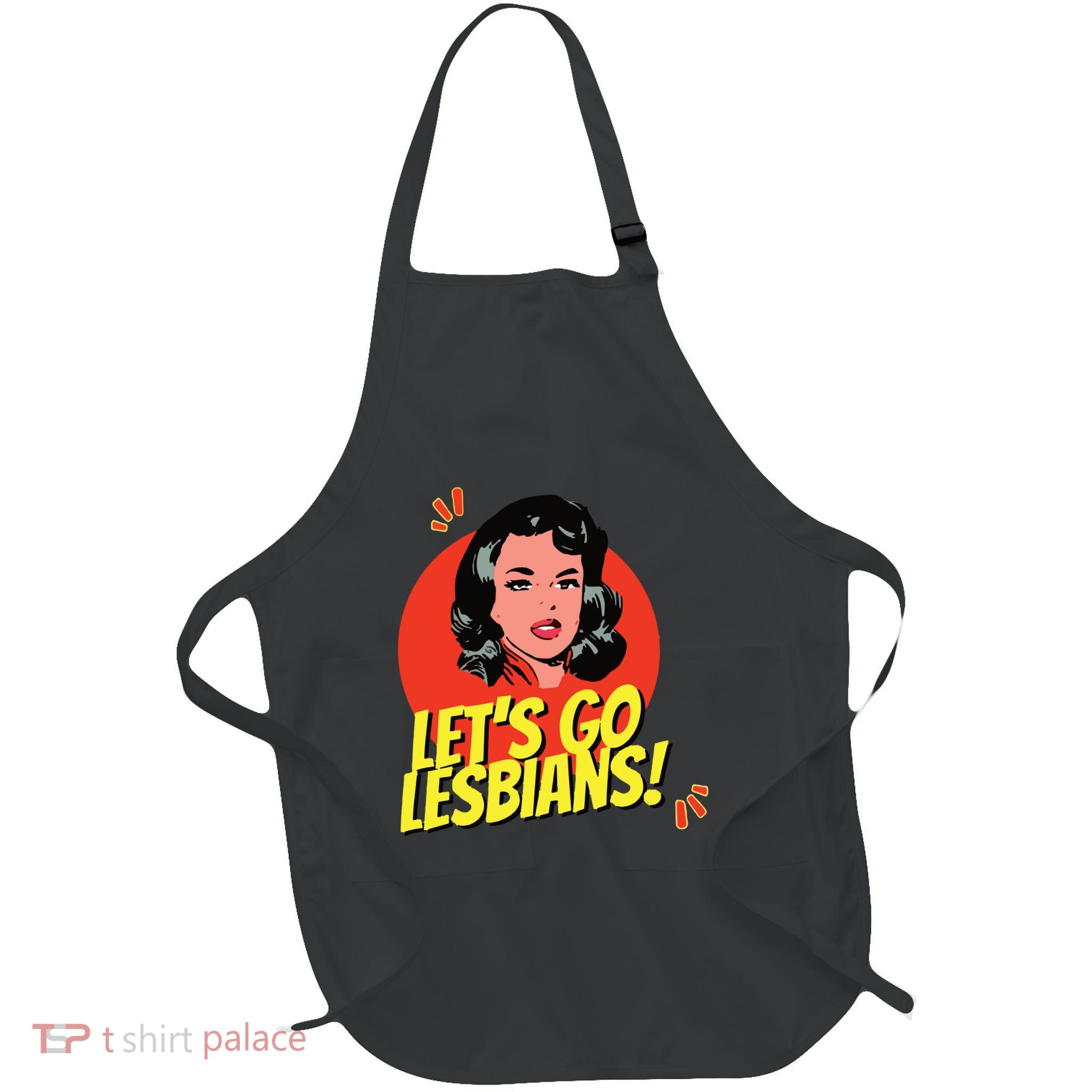 LetS Go Lesbians! Retro Lesbian Subtle Lesbian Apron