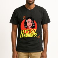 LetS Go Lesbians! Retro Lesbian Subtle Lesbian Tall T-Shirt