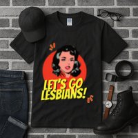 LetS Go Lesbians! Retro Lesbian Subtle Lesbian Tall T-Shirt