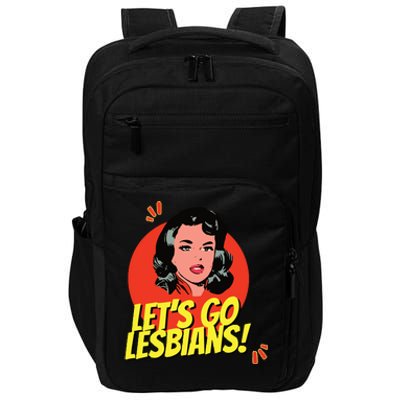 LetS Go Lesbians! Retro Lesbian Subtle Lesbian Impact Tech Backpack