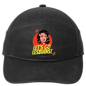 LetS Go Lesbians! Retro Lesbian Subtle Lesbian 7-Panel Snapback Hat