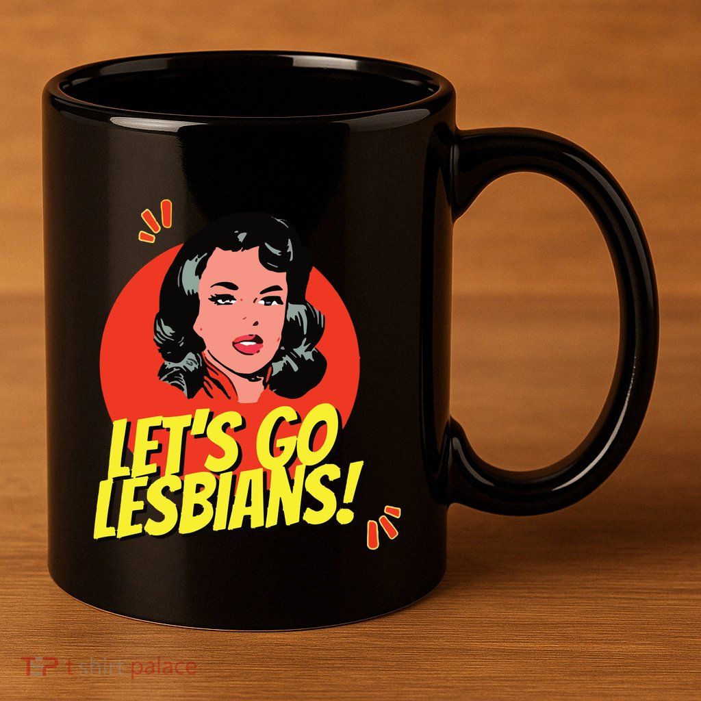 LetS Go Lesbians! Retro Lesbian Subtle Lesbian 11oz C Handle Ceramic Mug