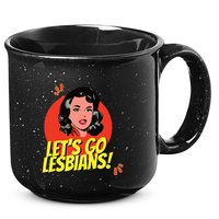 LetS Go Lesbians! Retro Lesbian Subtle Lesbian 15oz Campfire Ceramic Mug