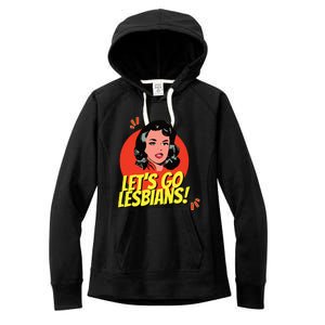 LetS Go Lesbians! Retro Lesbian Subtle Lesbian Women's Fleece Hoodie