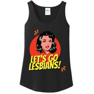 LetS Go Lesbians! Retro Lesbian Subtle Lesbian Ladies Essential Tank