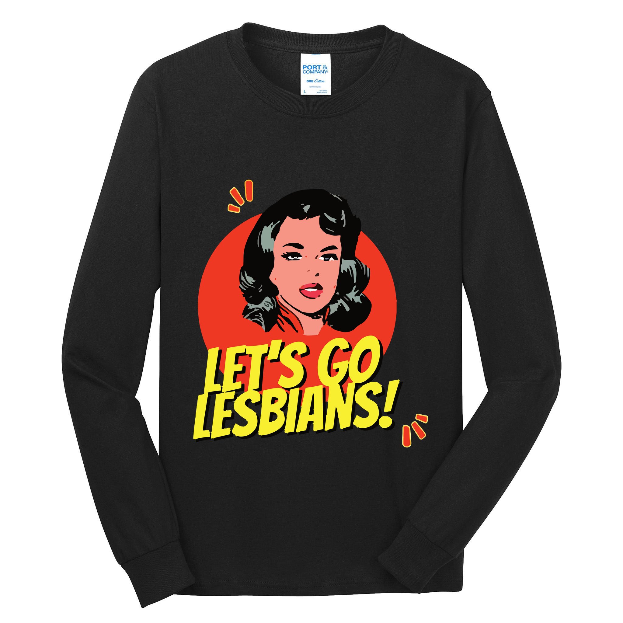 LetS Go Lesbians! Retro Lesbian Subtle Lesbian Tall Long Sleeve T-Shirt
