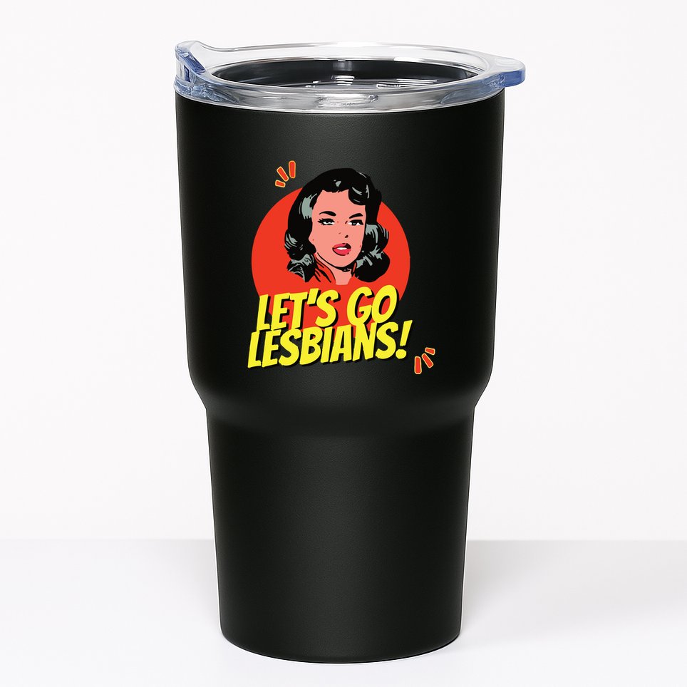 LetS Go Lesbians! Retro Lesbian Subtle Lesbian Tumbler