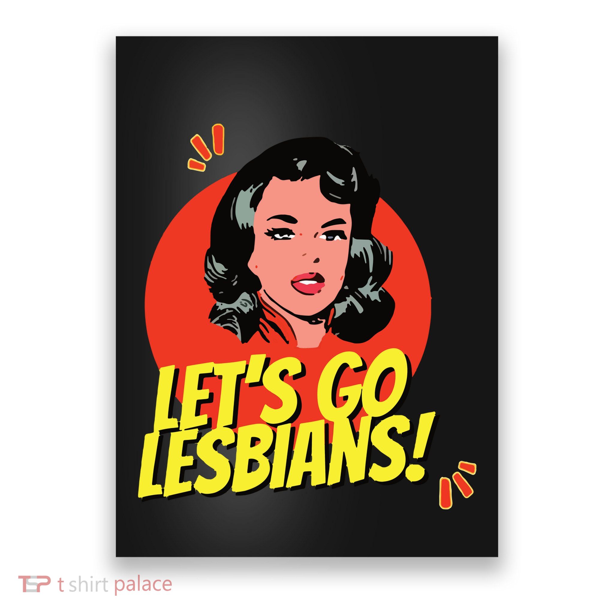 LetS Go Lesbians! Retro Lesbian Subtle Lesbian Poster