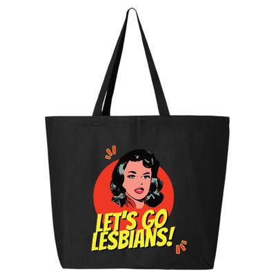LetS Go Lesbians! Retro Lesbian Subtle Lesbian 25L Jumbo Tote