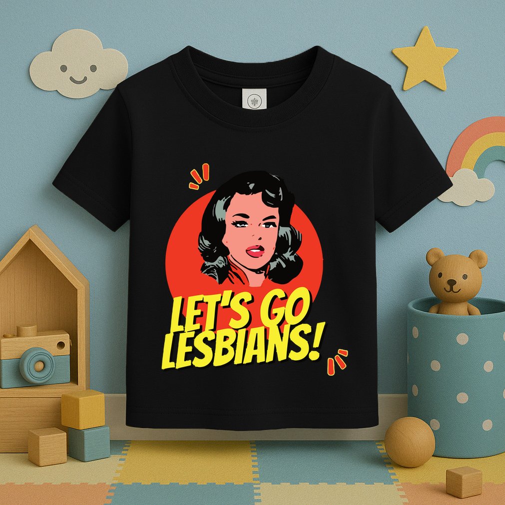 LetS Go Lesbians! Retro Lesbian Subtle Lesbian Toddler T-Shirt