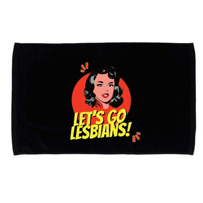 LetS Go Lesbians! Retro Lesbian Subtle Lesbian Microfiber Hand Towel