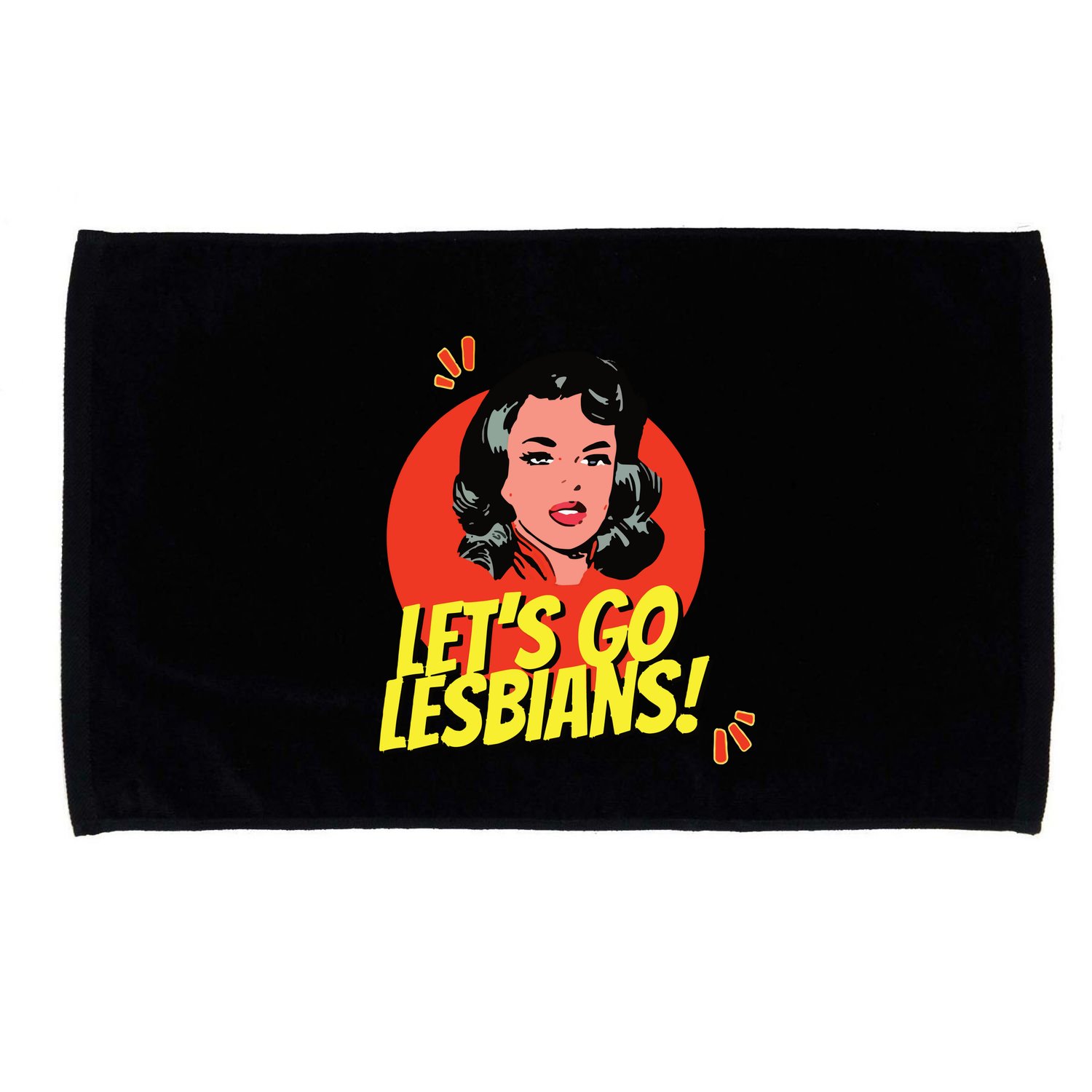 LetS Go Lesbians! Retro Lesbian Subtle Lesbian Microfiber Hand Towel