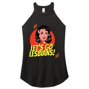 LetS Go Lesbians! Retro Lesbian Subtle Lesbian Women's Perfect Tri Rocker Tank