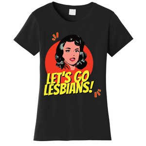 LetS Go Lesbians! Retro Lesbian Subtle Lesbian Women's T-Shirt