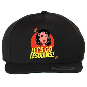 LetS Go Lesbians! Retro Lesbian Subtle Lesbian Wool Snapback Cap