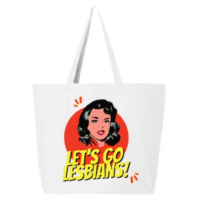 LetS Go Lesbians! Retro Lesbian Subtle Lesbian 25L Jumbo Tote