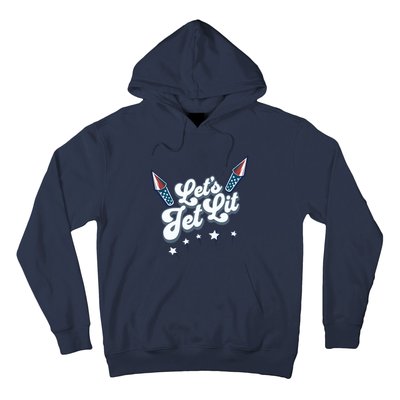 LetS Get Lit Patriotic Fourth Of July 4th Hoodie