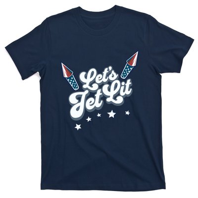 LetS Get Lit Patriotic Fourth Of July 4th T-Shirt