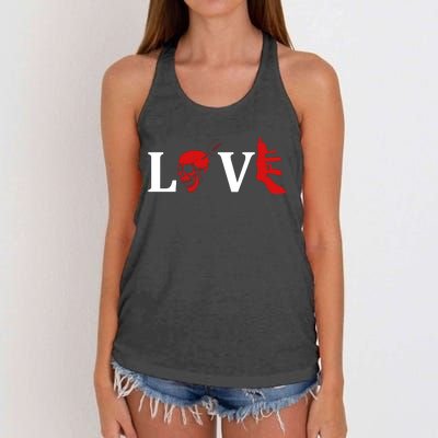 Love Guns Women's Knotted Racerback Tank