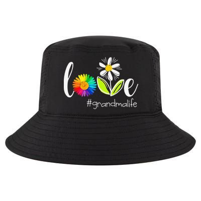 Love Grandma Life Wildlife Flower Cool Comfort Performance Bucket Hat