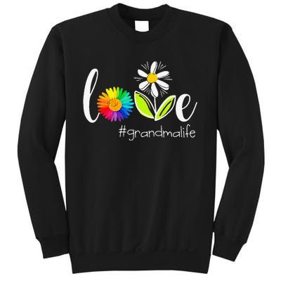 Love Grandma Life Wildlife Flower Sweatshirt