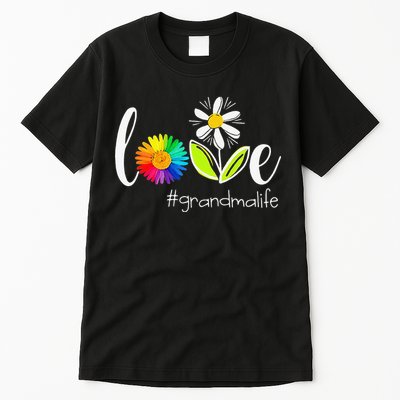 Love Grandma Life Wildlife Flower Tall T-Shirt