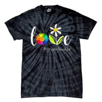 Love Grandma Life Wildlife Flower Tie-Dye T-Shirt