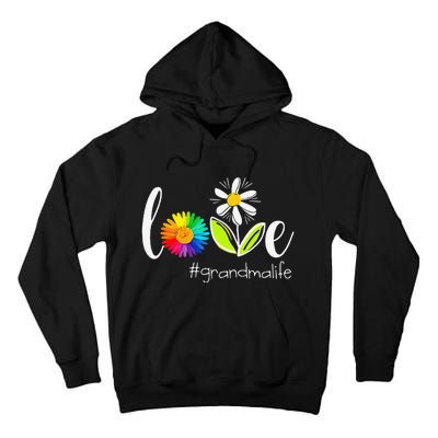 Love Grandma Life Wildlife Flower Tall Hoodie