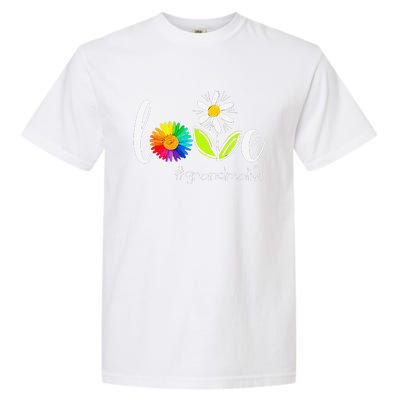 Love Grandma Life Wildlife Flower Garment-Dyed Heavyweight T-Shirt