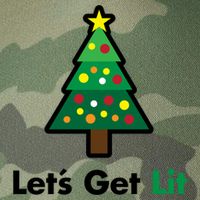 Let's Get Lit Funny Christmas Ing Xmas Lights Funny Gift Legacy Tie Dye Trucker Hat