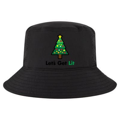 Let's Get Lit Funny Christmas Ing Xmas Lights Funny Gift Cool Comfort Performance Bucket Hat