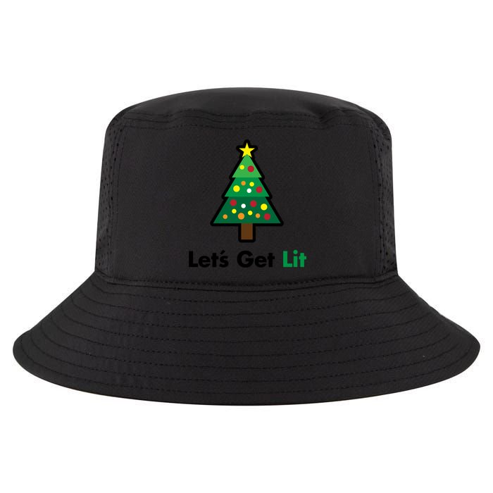 Let's Get Lit Funny Christmas Ing Xmas Lights Funny Gift Cool Comfort Performance Bucket Hat