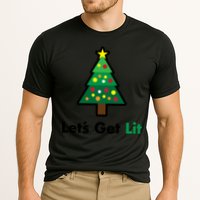 Let's Get Lit Funny Christmas Ing Xmas Lights Funny Gift Performance Shirt