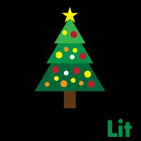 Let's Get Lit Funny Christmas Ing Xmas Lights Funny Gift Flat Bill Trucker Hat