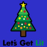 Let's Get Lit Funny Christmas Ing Xmas Lights Funny Gift Zip Tote Bag