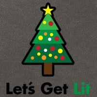 Let's Get Lit Funny Christmas Ing Xmas Lights Funny Gift Cotton Canvas Backpack