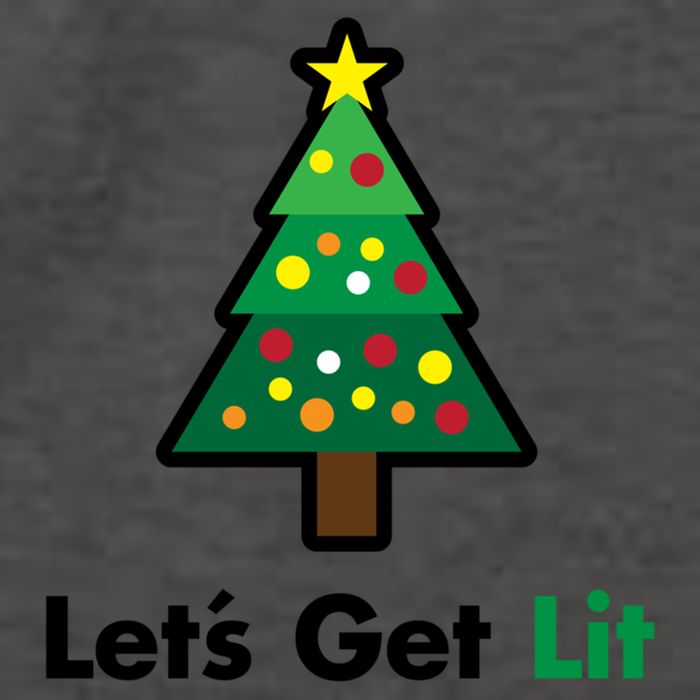 Let's Get Lit Funny Christmas Ing Xmas Lights Funny Gift Vector Backpack