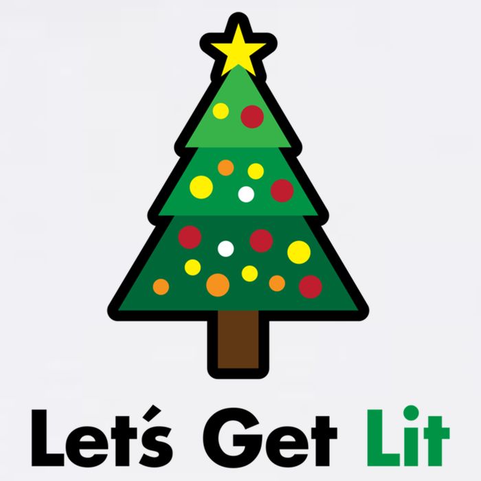 Let's Get Lit Funny Christmas Ing Xmas Lights Funny Gift Garment-Dyed Sweatshirt