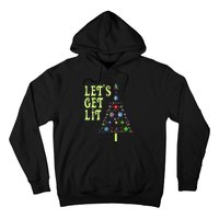 LetS Get Lit Adult Funny Christmas Hoodie