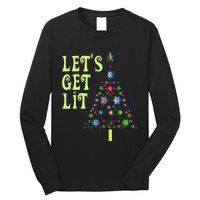 LetS Get Lit Adult Funny Christmas Long Sleeve Shirt