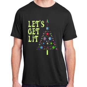 LetS Get Lit Adult Funny Christmas Adult ChromaSoft Performance T-Shirt