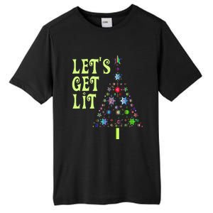 LetS Get Lit Adult Funny Christmas Tall Fusion ChromaSoft Performance T-Shirt