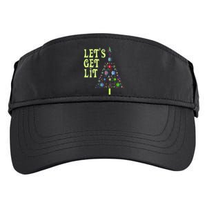 LetS Get Lit Adult Funny Christmas Adult Drive Performance Visor