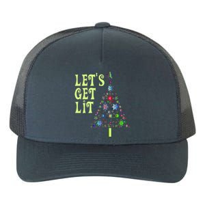 LetS Get Lit Adult Funny Christmas Yupoong Adult 5-Panel Trucker Hat